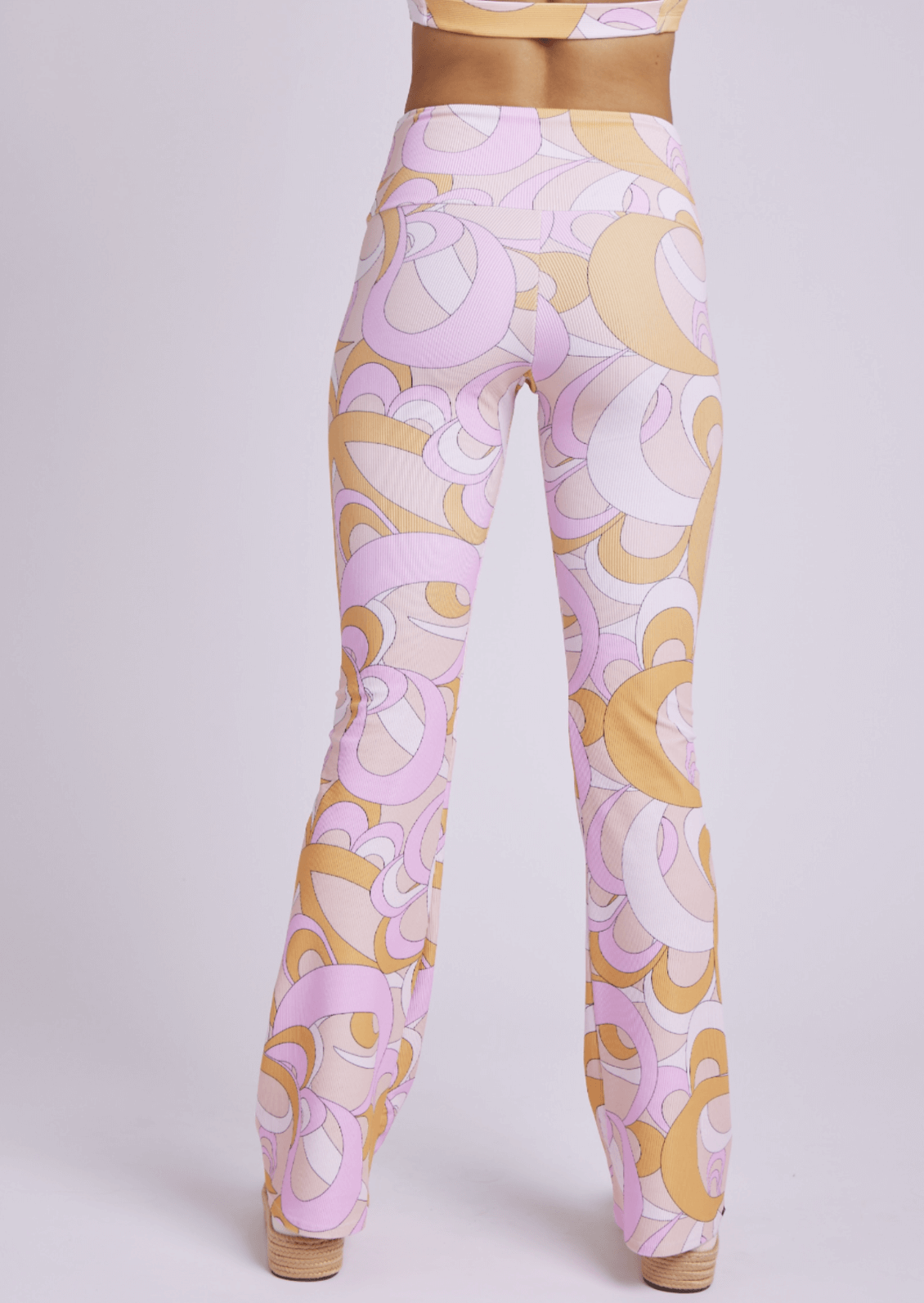 Summer Groove Ribbed Studio Flare Leg Pant