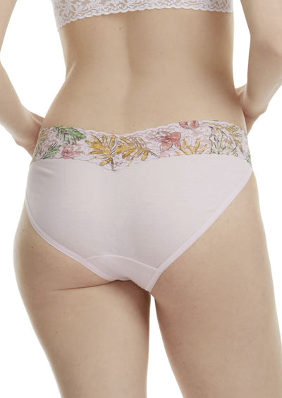 Hanky Panky Supima Cotton Pink V-Kini with Lace Trim Panty | Hanky Panky | Made in the USA | Classy Cozy Cool Women’s Clothing Boutique