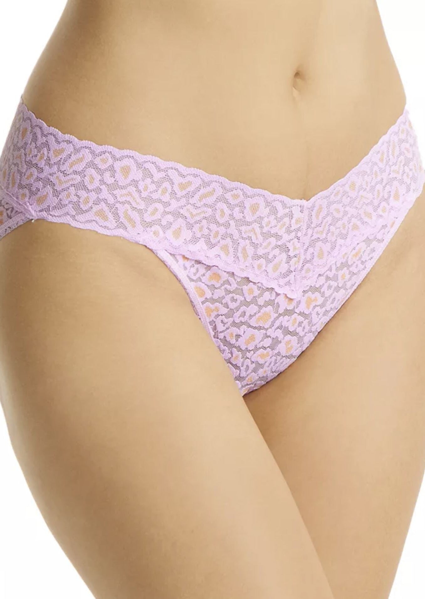 Hanky Panky Signature Lace X-Dye Leopard V-Kini Rose Petal Orange Blossom | Made in the USA | Classy Cozy Cool Women’s American Clothing Boutique