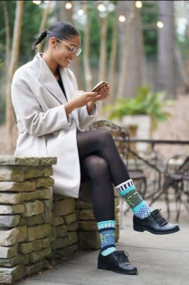 OCEAN Knitted Crew Socks Made in USA