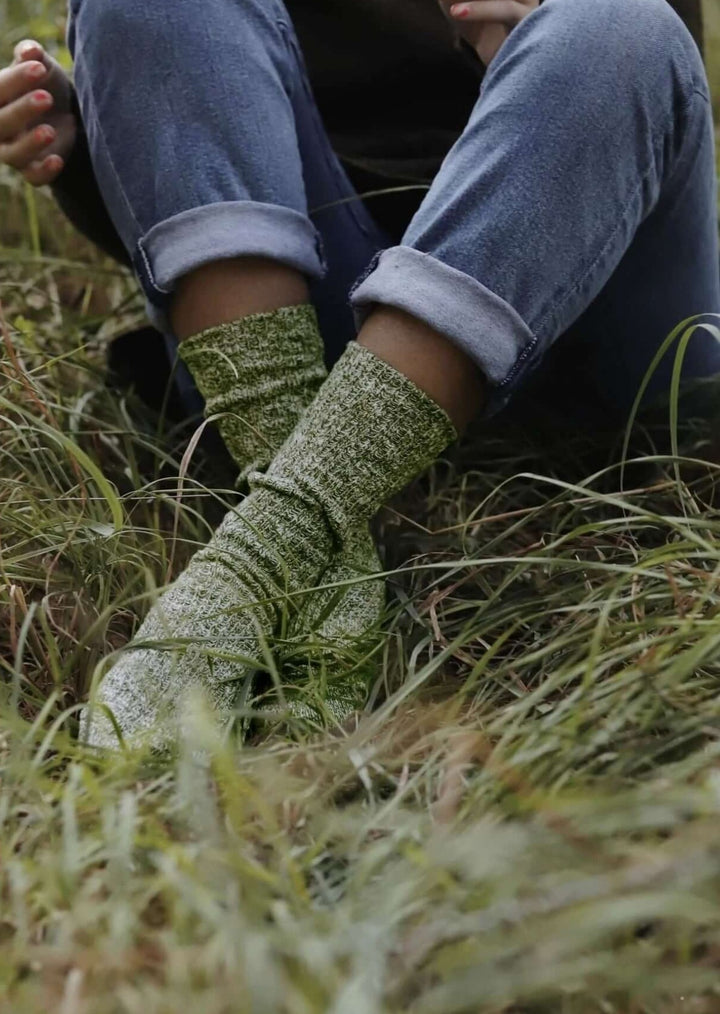Solmate Socks Cabin Knitted Crew Socks Proudly Made USA | Cabin Socks bring incredible comfort with an outdoorsy look | American Made Clothing